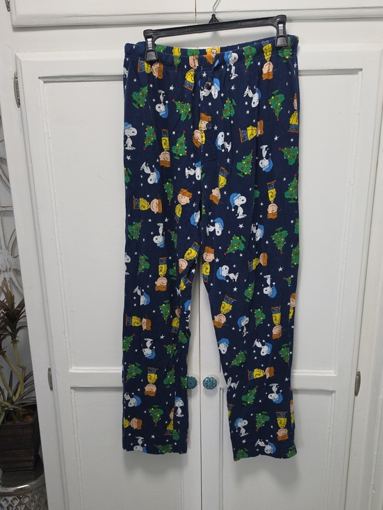 Peanuts Other - Peanuts Navy Blue Snoopy & Holiday Print Pajama Pants